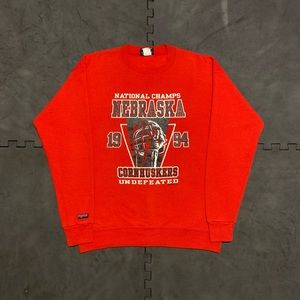 Vintage 90s Nebraska Cornhuskers Football Crewneck